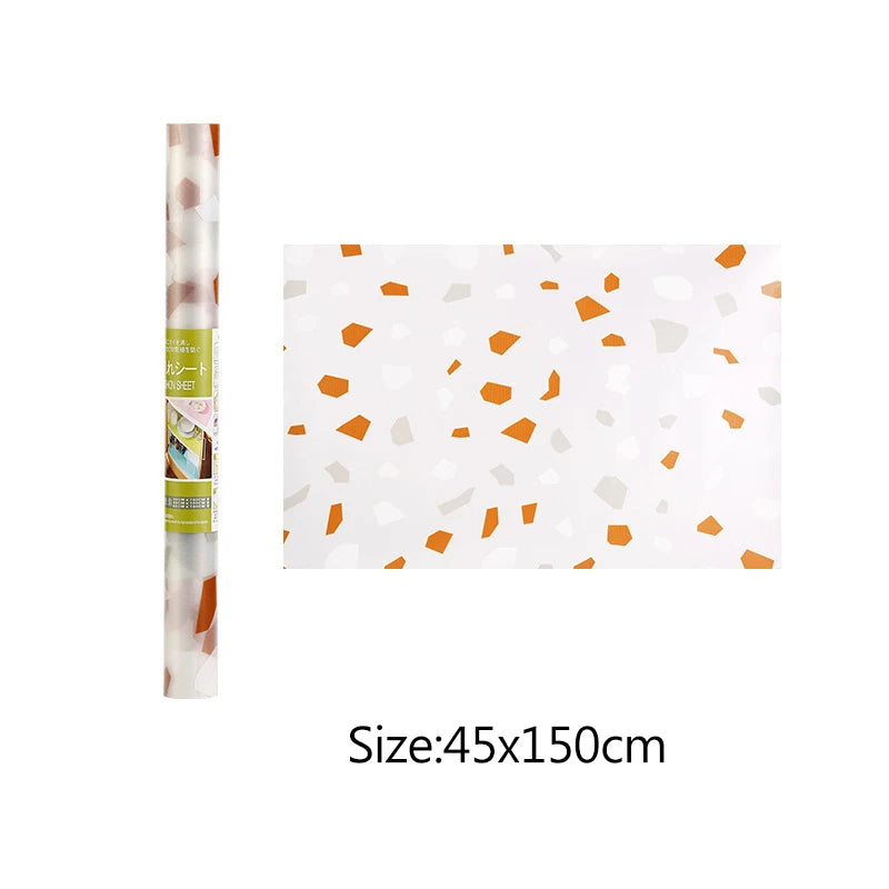 Kitchen Non-slip Shelf Drawer Liner Printed Cupboard Refrigerator Washable Oil-proof Mat Household Cabinet Placemat